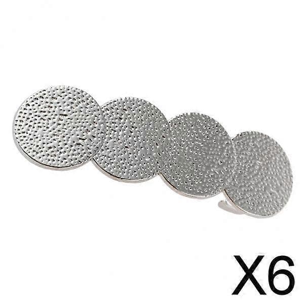 Chic Geometrisk Hårklemme Sæt til Stilfulde Hestehaler 6 Pcs