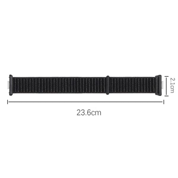 Nylon Urrem til Huawei Band 9/8, Justerbar, Sort