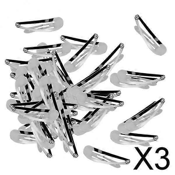 3x 50 kpl 5 cm Vesipisara Hiusklipsit Hopea Non