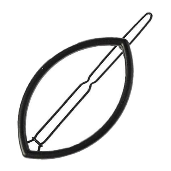 2- Hul Hårnål Klips Oval Hårspenne Slide Grip Barrette Hodeplagg 3 Pcs