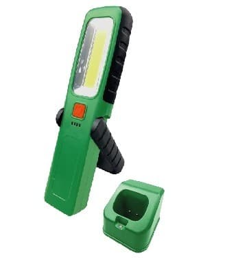 COB LED inspeksjonslys med UV, 3 moduser, magnetisk stativ, ladestasjon, 2000mAh