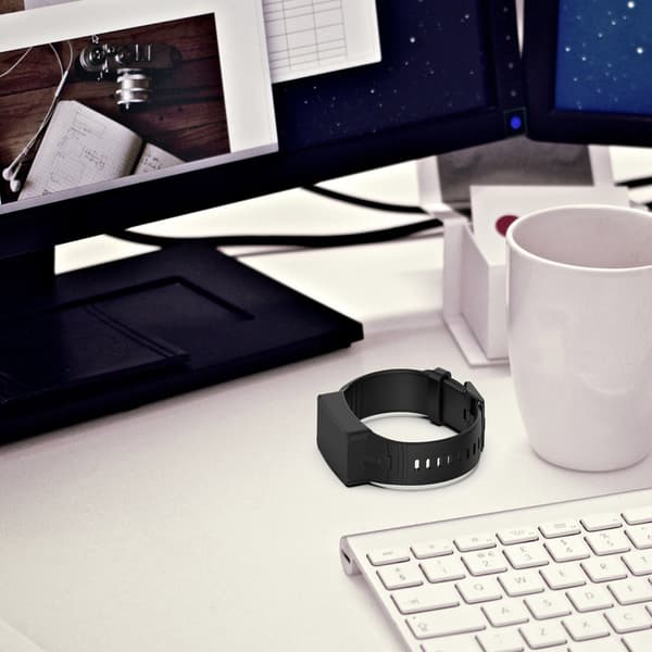 WHOOP 4.0-bånd, integreret silikonerem, sort, sikker pasform til fitness-tracker