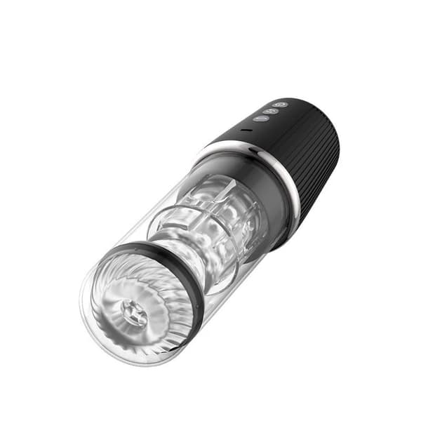 Vibrator med 7 vibrations-, 5 rotations- og 5 sugefrekvenser, silikone, USB-C, sort