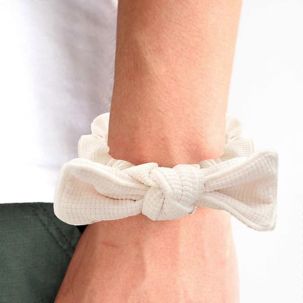 Mote Kvinner Hårstrikker Sløyfeknute Scrunchies Hestehaleholder Hodeplagg Elastisk