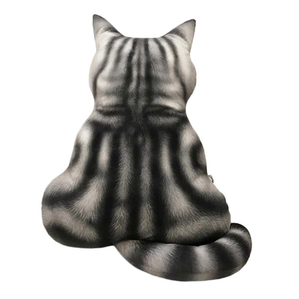 Kat Plys Kæle Kat Pude Ornament Dejlig Samlerobjekt Sovende Krammer back 43cm