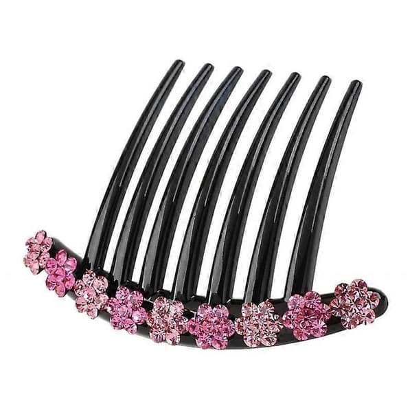 Glitter Hårkamklips for oppsatser og knuter - Rosegull 5 Pcs