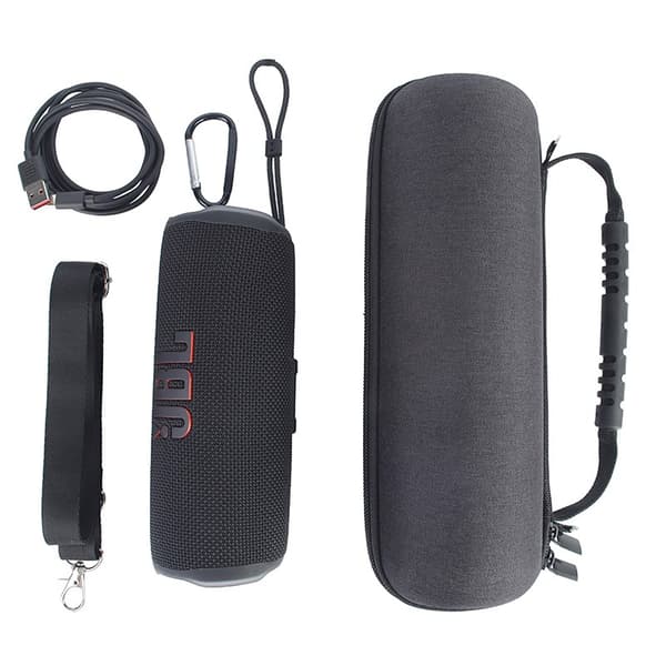 Hårt EVA-bärfodral för JBL Flip 6 Bluetooth-högtalare, svart
