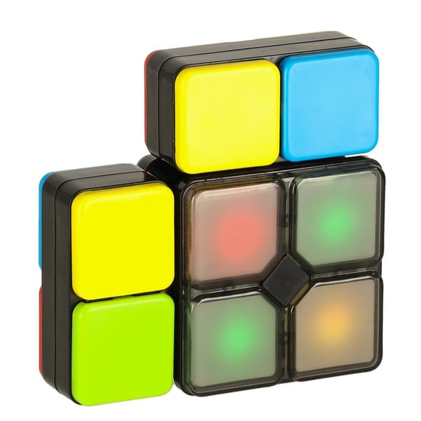 LED Pusselkub Arkadspel, Bärbart Elektronikspel, 4 Spel, Plast, 6+