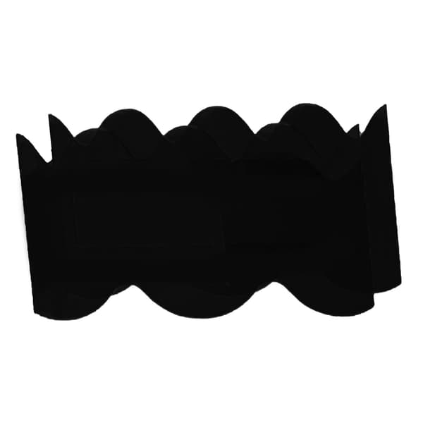 Modern akrylblomvas, vågig form, dekorativ för sovrum, vardagsrumsbord, svart
