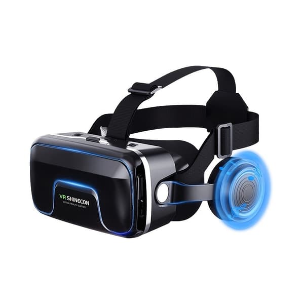 Virtual Reality Headset til iOS og Android, Justerbare 3D VR-briller med Hovedtelefoner