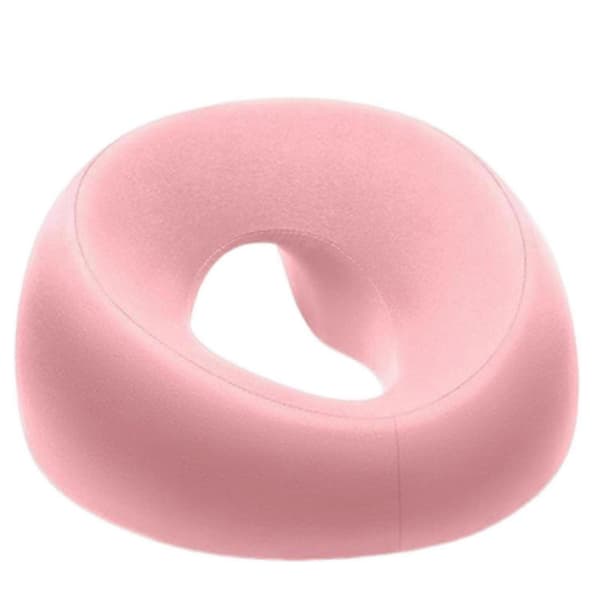 Ansiktskudde för sängnackstöd, återhämtningskudde efter operation, massagehuvudstöd med ihåligt centrum för magsovande Pink Upgraded