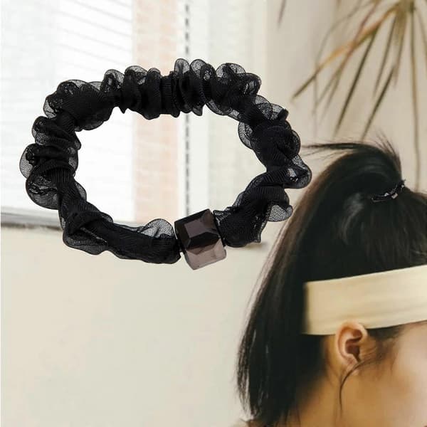 Hårelastik Bløde Hårtilbehør Hår Scrunchies til Kontordamer