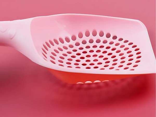 Stor kattsandsskopa, kraftig plastspade för kattsand, hållbar