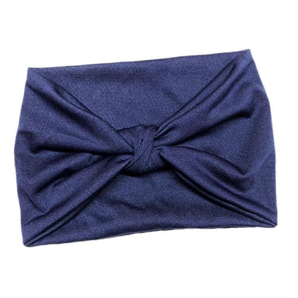Dame Atletisk Hårbånd Bundle i Marineblå 4 Pcs