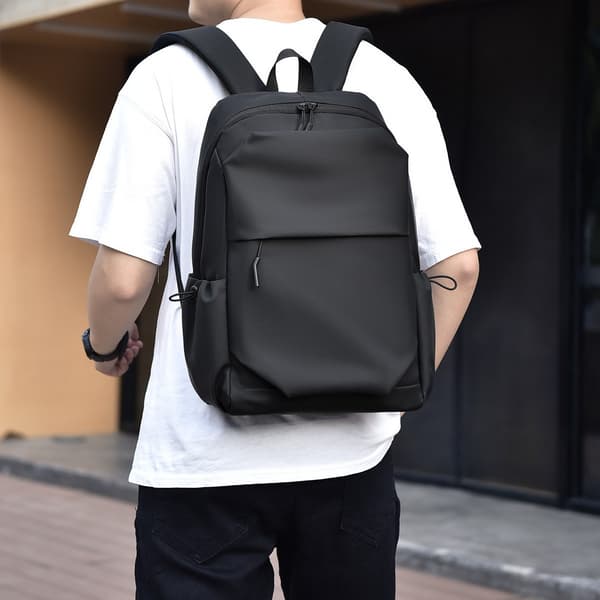 Vandtæt Laptop Rygsæk 15,6 Tommer, Sort, Polyester, Holdbar Computertaske til Rejser