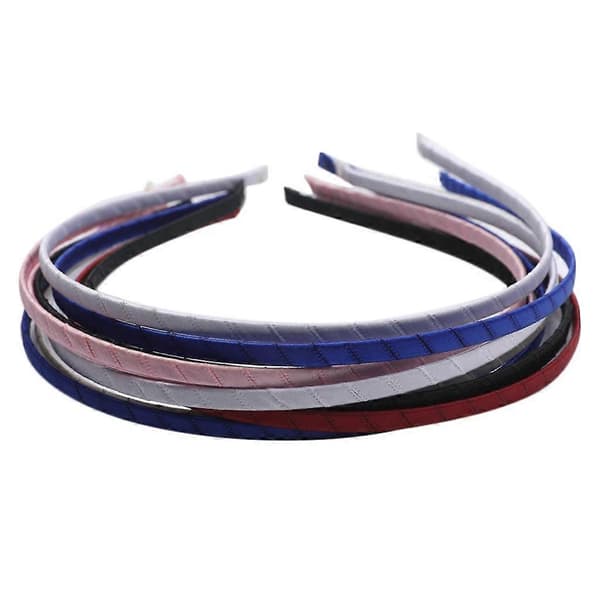 10 st Hårgummiband, Satin Scrunchie Pannband Hårband Elastiska Chouchous Hår Mixed