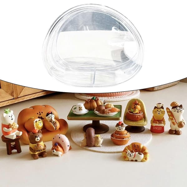 Klar Figur Display Taske Bærbar Dukke Display Taske til Figurer Samleobjekter