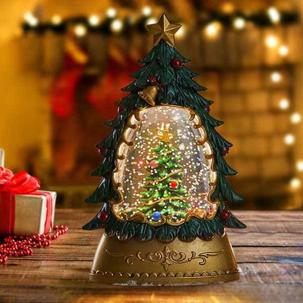 Jule-snekuglelygte, lysende snemandsdekoration, batteridrevet, vinter-julepynt Christmas Tree