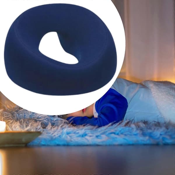2 Ansigtsnedpude til at sove på maven, åndbar blå