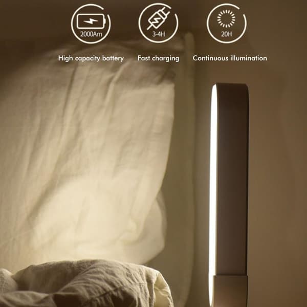 Bærbar LED-lampe, USB Genopladelig, Multifunktionel, Indendørs Belysning