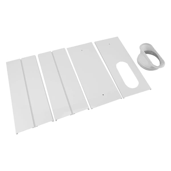 Universal Justerbart Vinduesudluftningssæt til Aircondition, PVC, 4 Plader, Nem Installation, til 140 cm Vindue