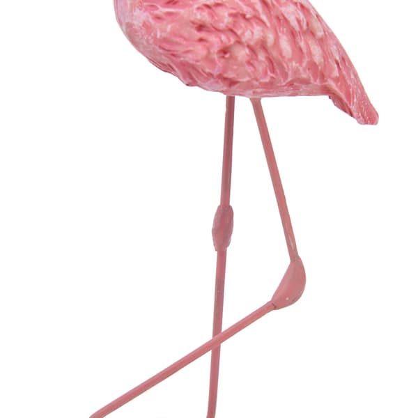Rosa Flamingo Staty Prydnader, Harts Figur Heminredning för Vardagsrum Sovrum Arbetsrum