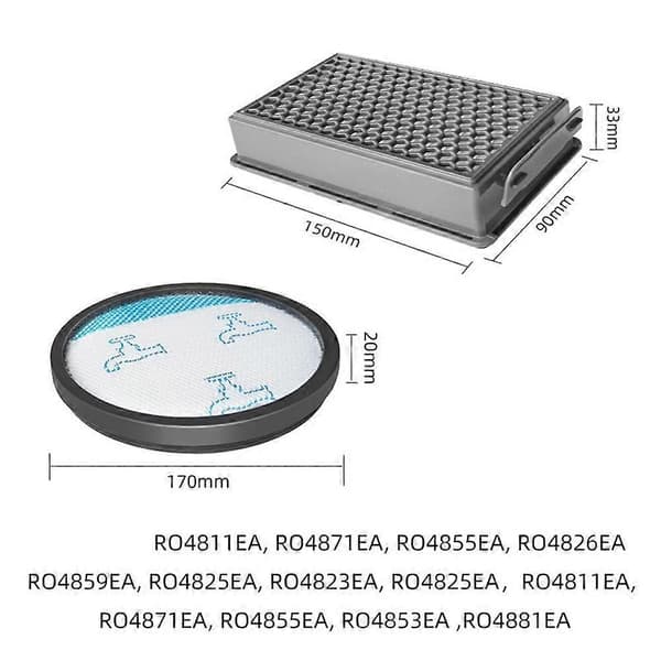 Passer til Rowenta RO4811EA RO4871EA RO4855EA RO4826EA Støvsuger Tilbehør Erstatning Supp As Shown