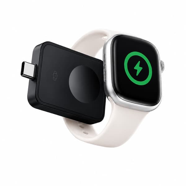 Magnetisk trådlös laddare för Apple Watch, 2,5W Mini USB-C Bärbar