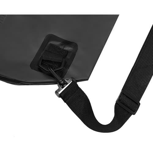 Vandtæt Tørpose 20L, Sort, PVC, Kraftig, til Camping, Kajakroning, Vandring 20L