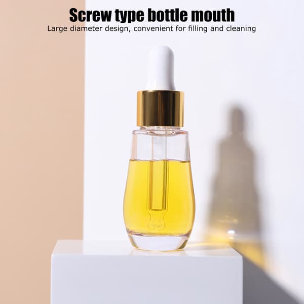 4 stk tomme eterisk oljeflasker, PETG påfyllbare 30 ml, reise parfymebeholder