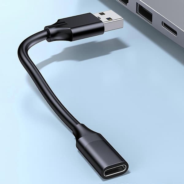 USB 3.2 hane till typ C hona adapterkabel stöder 10 Gbps dataöverföring och laddning för PC bärbar laddningskabel 100cm