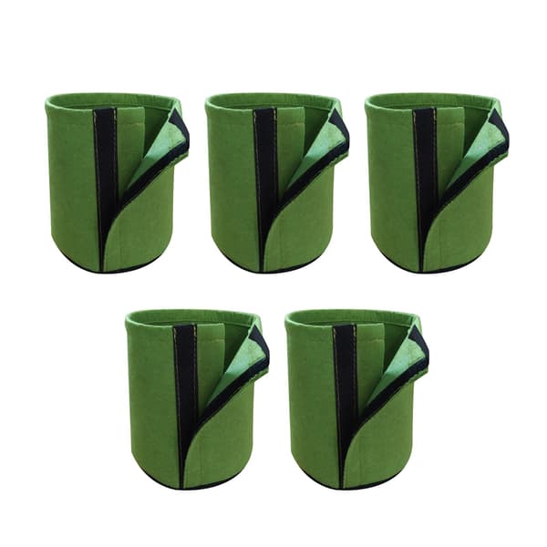 Transplanteringskorgset, 5-pack vakuumförseglat, 30x25x8cm, för trädgårdsarbete camel