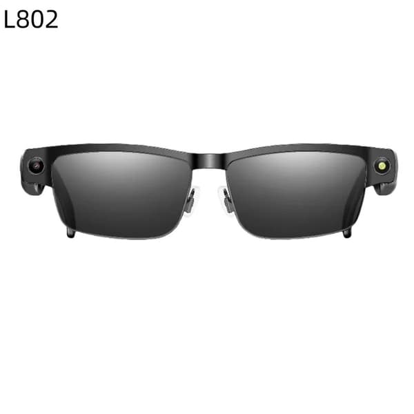 Tekoälyälylasit L802, Chat GPT, Bluetooth 5.4, 800W kamera, musta