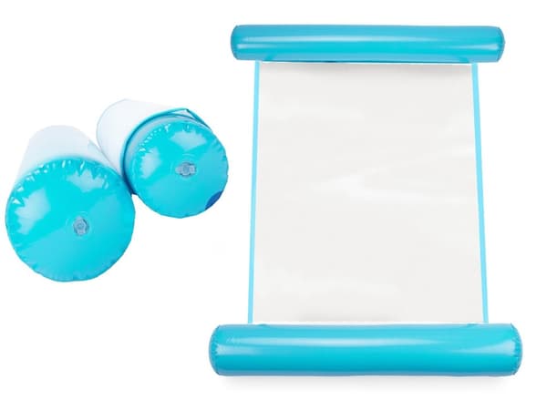 Oppustelig Vandhængekøje Pool Float, PVC Lounger til Voksne, Bærbar Sammenfoldelig