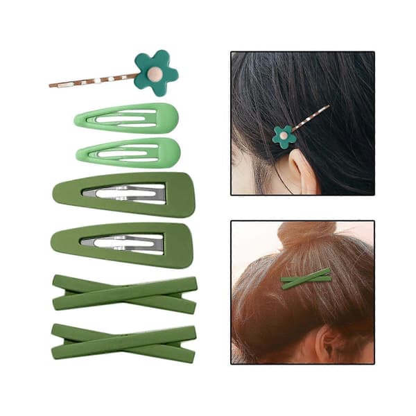 3x7st Hårklämmor för flickor Håraccessoarer i Resin Present Mode Barrettes Snap 6 Pcs
