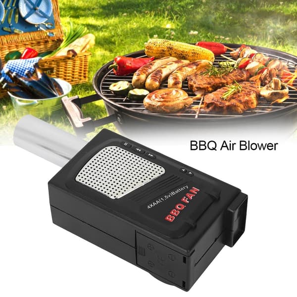 Bärbar BBQ-fläkt, lättvikt för camping, picknick och utomhusmatlagning