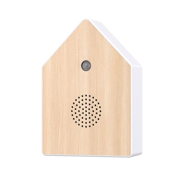 Fuglesangs-spilledåse i træ, afslappende fuglelyde til yoga, meditation og haven Solid wood model