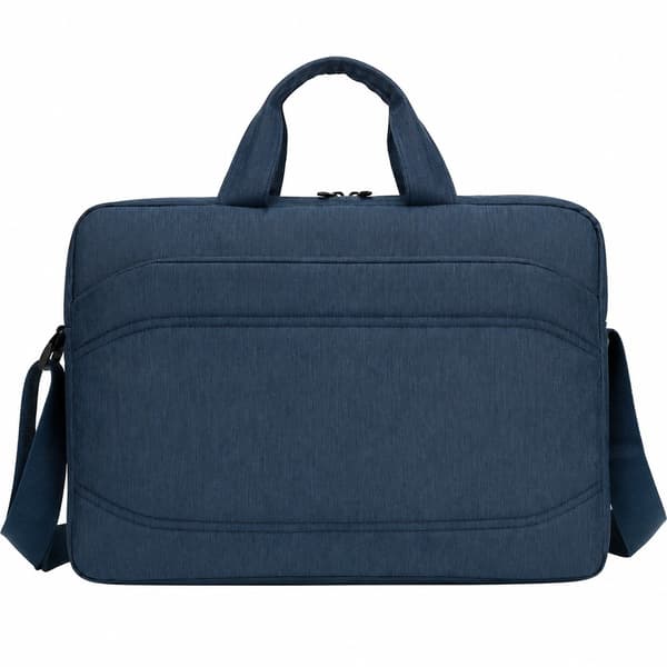 Laptop Messenger Bag 15.6\", Blå, Nylon, Vattenavvisande, Affärsresor