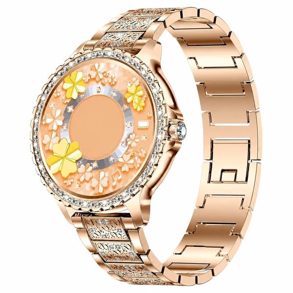 Dam Smartwatch 1.32\" HD Diamant, Bluetooth-samtal, 120+ Sporter, Puls, SpO2, Sömnspårare, iOS/Android
