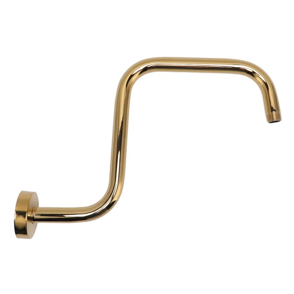 Guld bruseforlængerarm, rustfrit stål, vægmonteret med flange