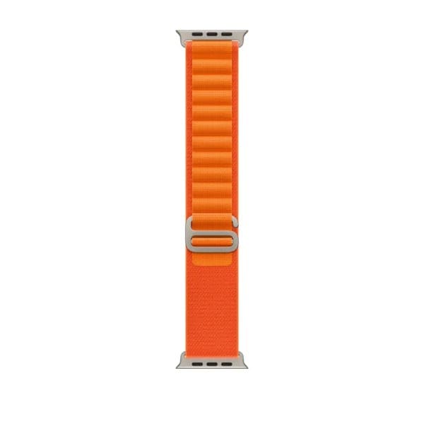 2-pak nylonremme til Apple Watch SE 3 44mm, sort/orange, holdbare