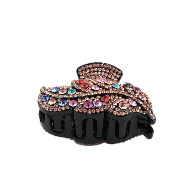 Formet Hårklype med Rhinestone Akryl Rainbow2