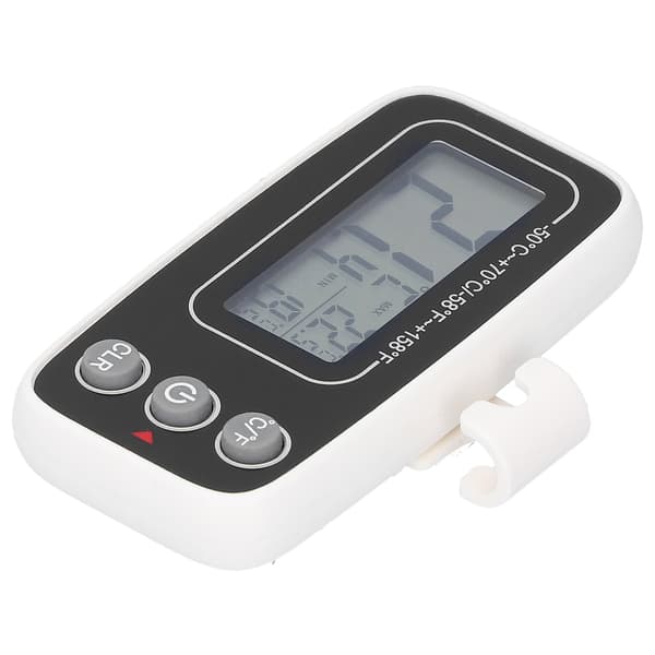 Mini kjøleskapstermometer, vanntett med temperaturminnefunksjon