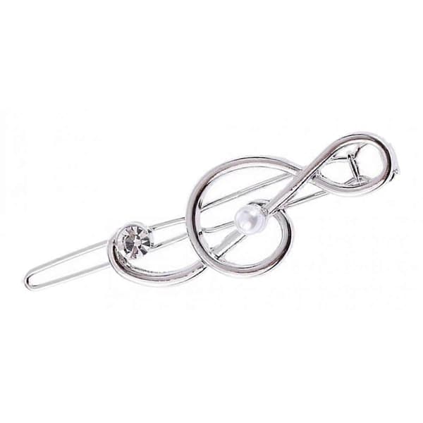 6x Mode Hårnål Clip Legering Musik Note Hår Snap Clamp Piger Hår Tilbehør