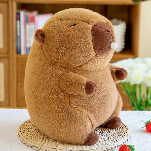 Capybara Gosedjur Plysch Capybara Docka Heminredning Mjuk Samlarbubbla 25cm