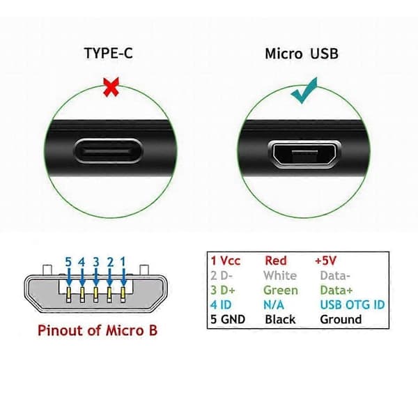 CY 1.0M Venstrevinklet 90 Graders Micro USB 5Pin til USB 2.0 Data Opladerkabel til Telefon Tablet