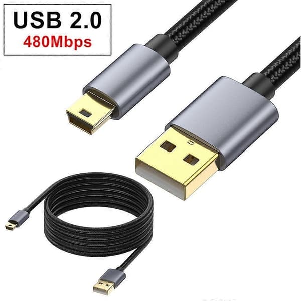 Højhastigheds USB Mini 5-bens kabel 10m