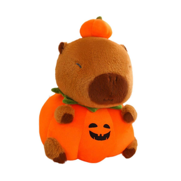 Plys Græskar Capybara Udstoppede Capybara Legetøj Sofapude Rumindretning Blød Capybara 40cm