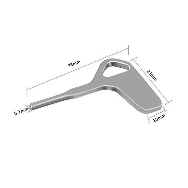 Sølv kameraschroevetrækker, aluminiumslegering, til at stramme og løsne kameraudstyr