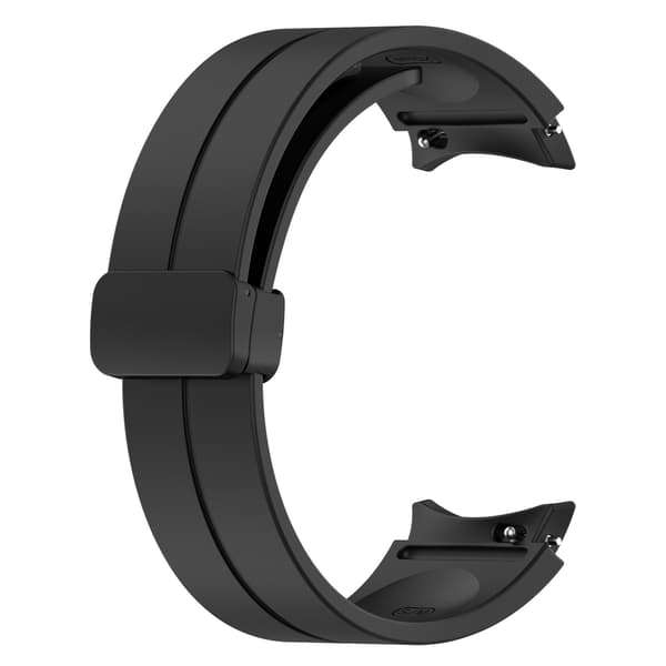 Silikone urrem til Samsung Galaxy Watch 5/4, 20mm, Sort, Blød erstatningsrem